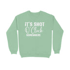 Women's It's Shot O' Clock Somewhere Graphics Printed Sweatshirts