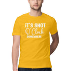 Men's It's Shot O' Clock Somewhere Design Printed T-Shirt