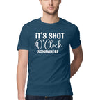 Men's It's Shot O' Clock Somewhere Design Printed T-Shirt