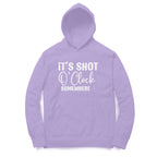 Men's It's Shot O' Clock Somewhere Graphics Printed Hoodies
