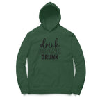 Men's Drink Drank Drunk Graphics Printed Hoodies