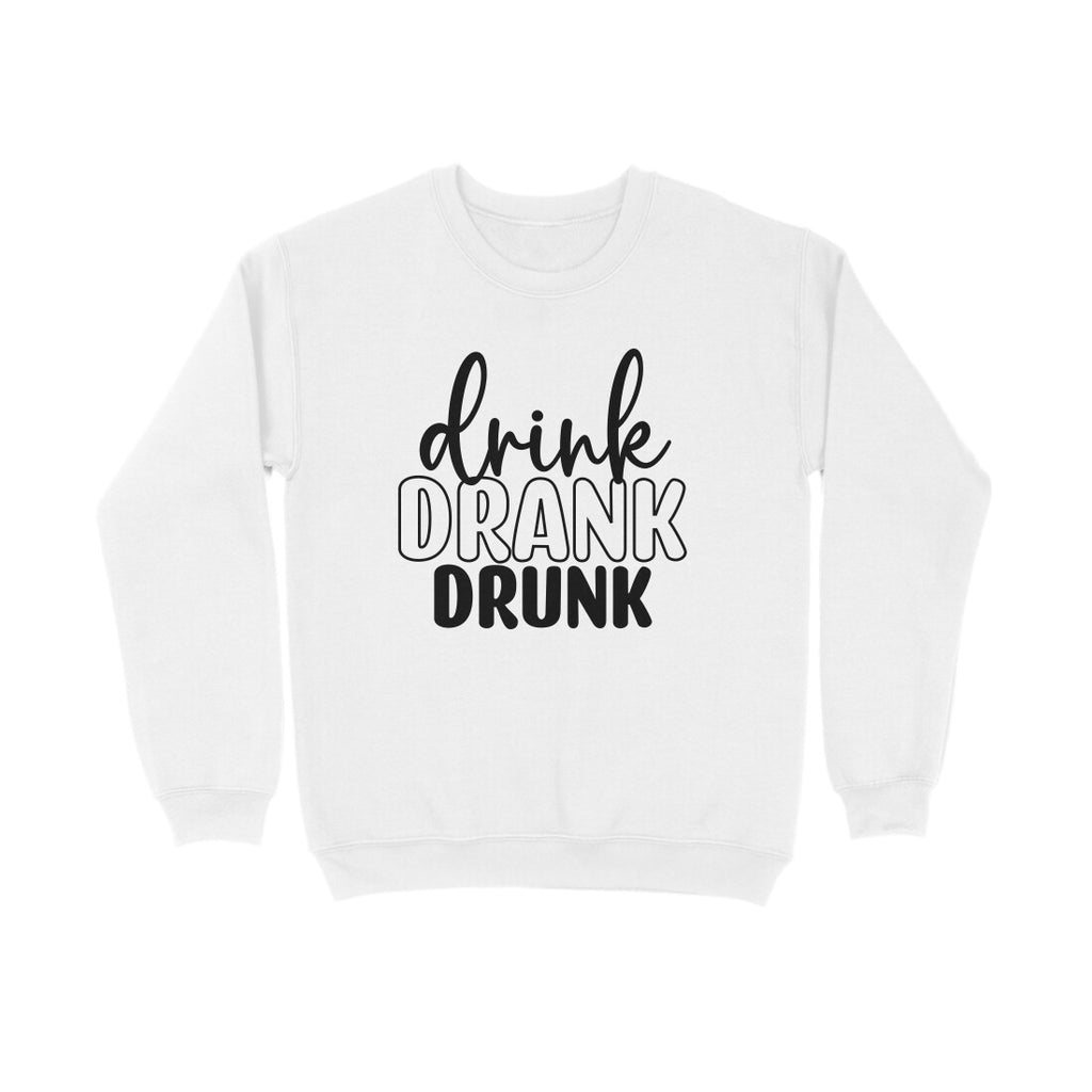 Men's Drink Drank Drunk Graphics Printed Sweatshirts