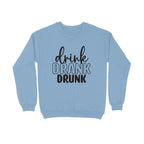 Men's Drink Drank Drunk Graphics Printed Sweatshirts