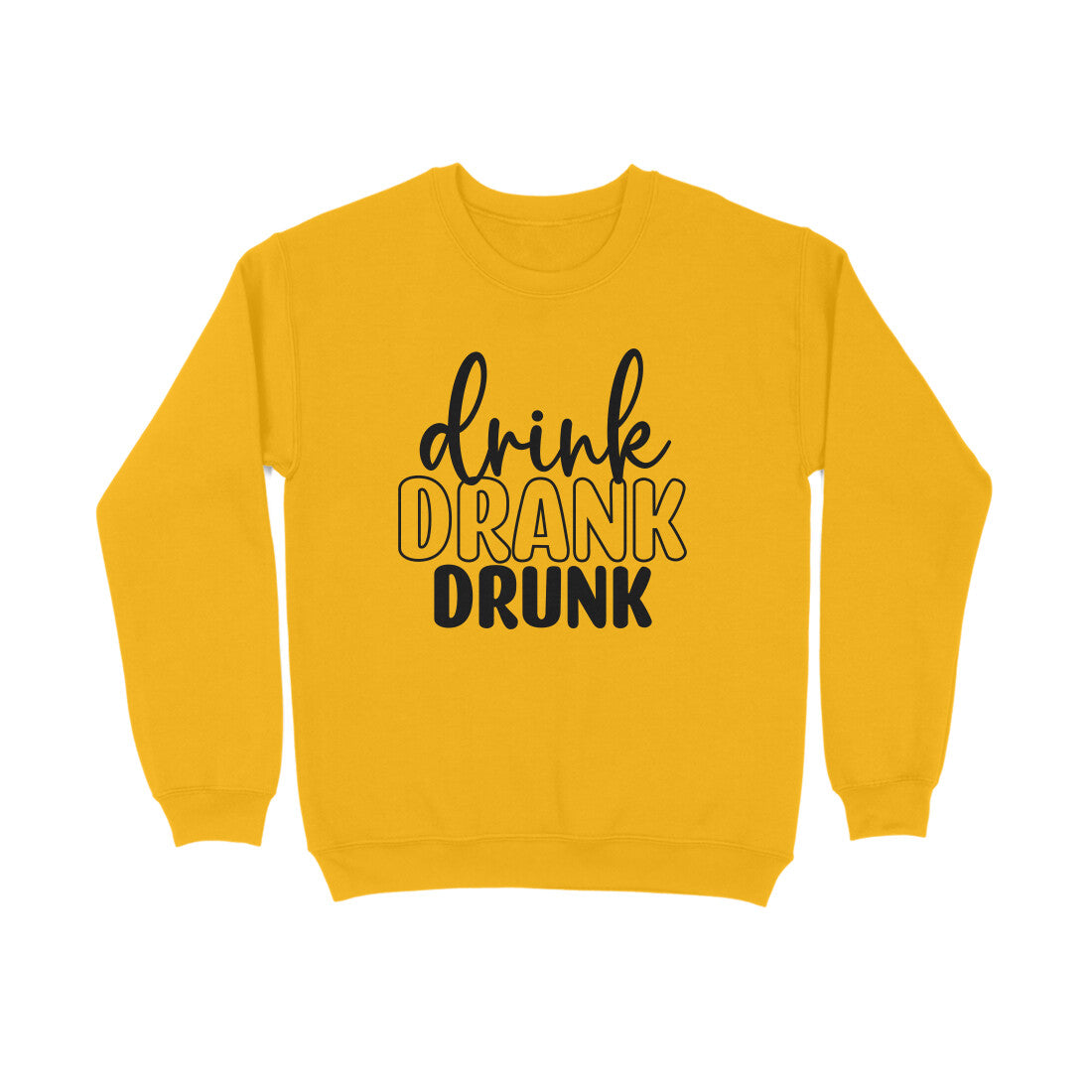 Men's Drink Drank Drunk Graphics Printed Sweatshirts
