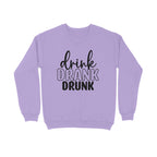 Men's Drink Drank Drunk Graphics Printed Sweatshirts