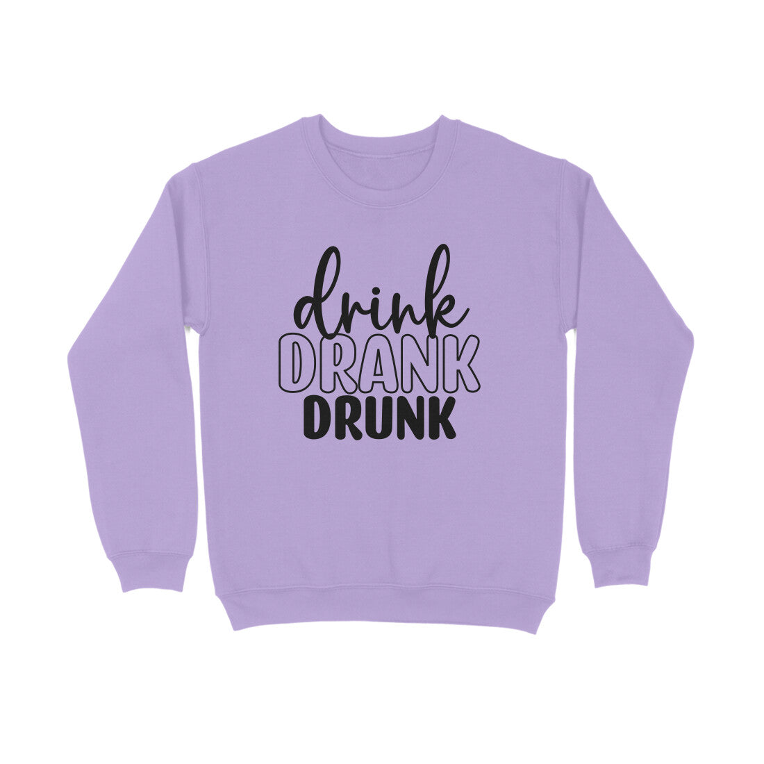 Men's Drink Drank Drunk Graphics Printed Sweatshirts