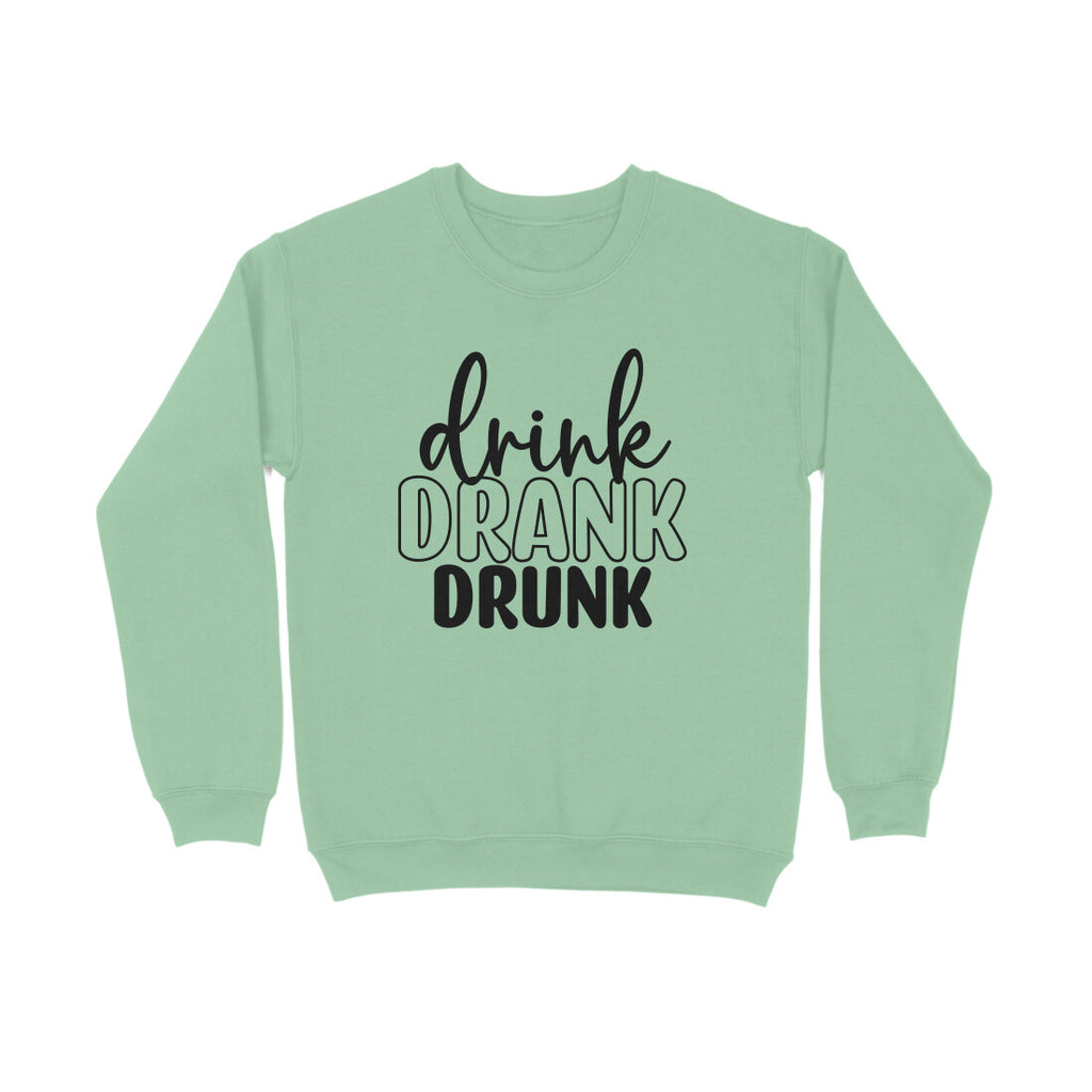 Men's Drink Drank Drunk Graphics Printed Sweatshirts