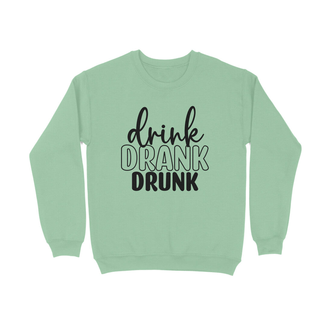 Men's Drink Drank Drunk Graphics Printed Sweatshirts