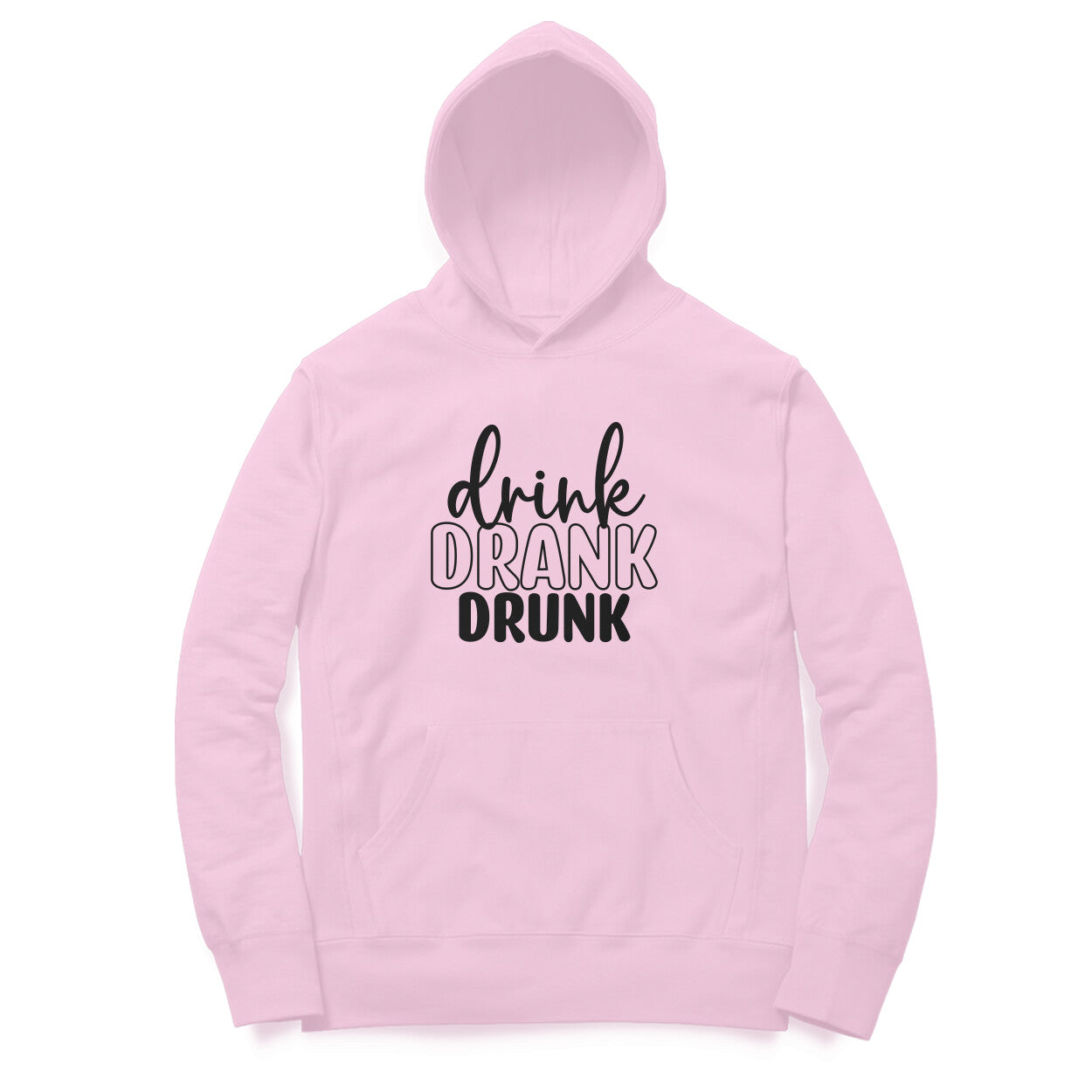 Women's Drink Drank Drunk Graphics Printed Hoodies