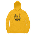 Women's Drink Drank Drunk Graphics Printed Hoodies