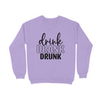 Women's Drink Drank Drunk Graphics Printed Sweatshirts