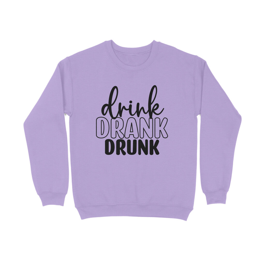 Women's Drink Drank Drunk Graphics Printed Sweatshirts