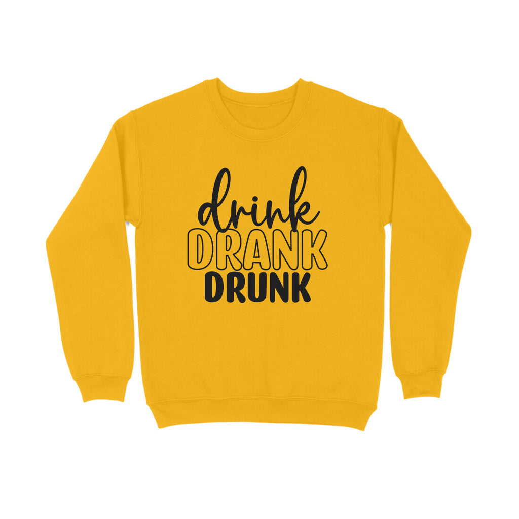 Women's Drink Drank Drunk Graphics Printed Sweatshirts