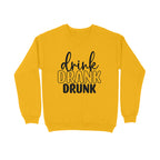 Women's Drink Drank Drunk Graphics Printed Sweatshirts