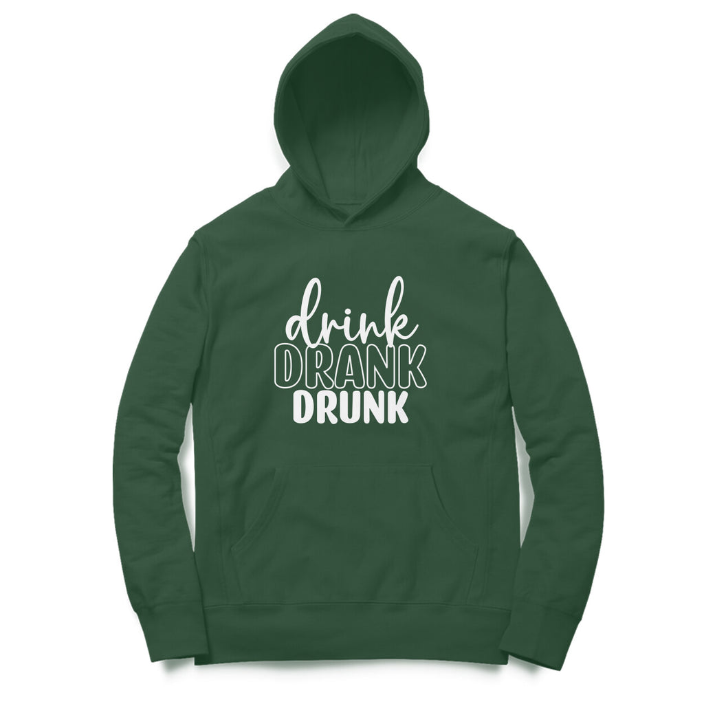 Men's Drink Drank Drunk Graphics Printed Hoodies