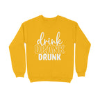 Men's Drink Drank Drunk Graphics Printed Sweatshirts