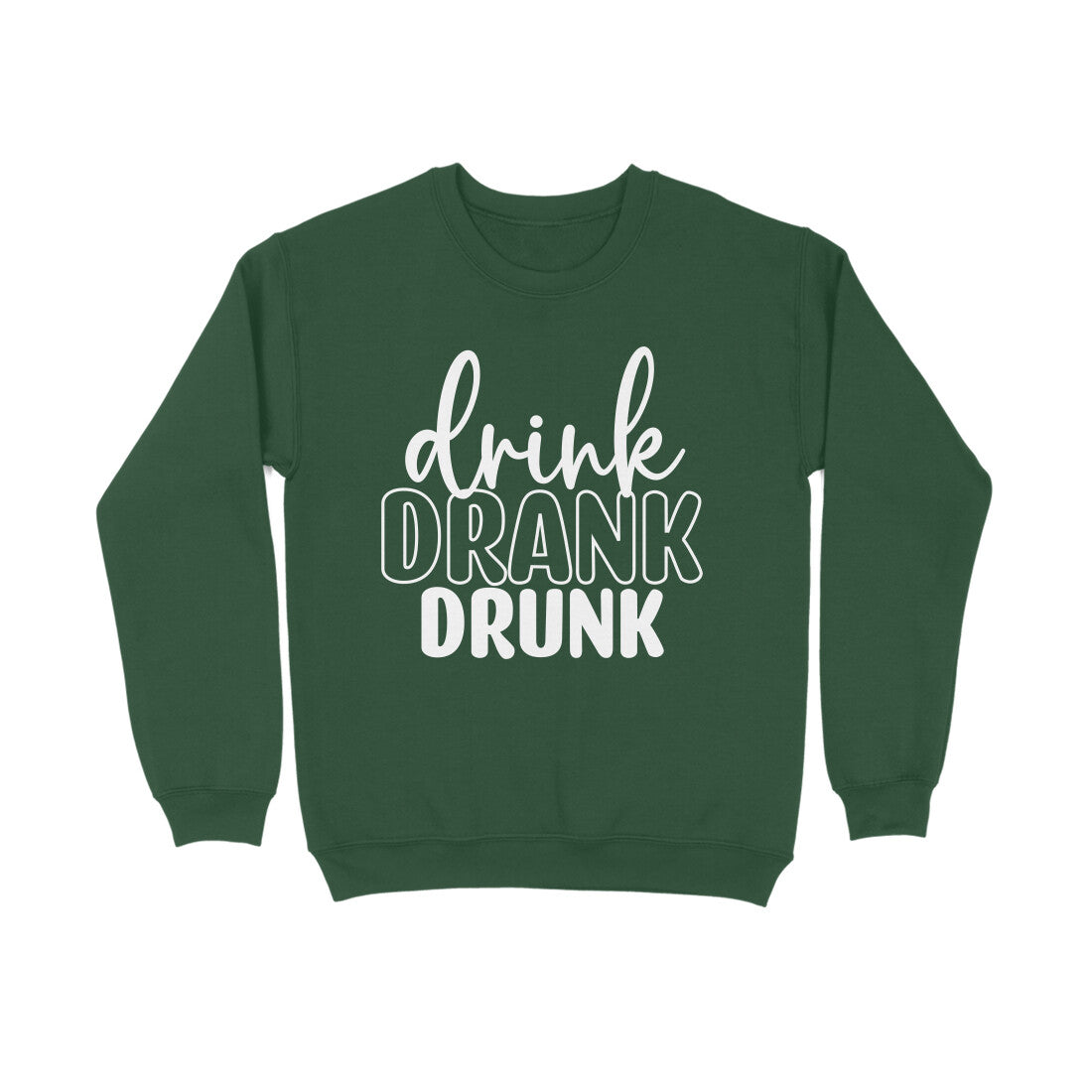 Men's Drink Drank Drunk Graphics Printed Sweatshirts Secondary image