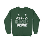 Men's Drink Drank Drunk Graphics Printed Sweatshirts