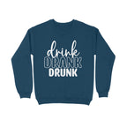 Men's Drink Drank Drunk Graphics Printed Sweatshirts