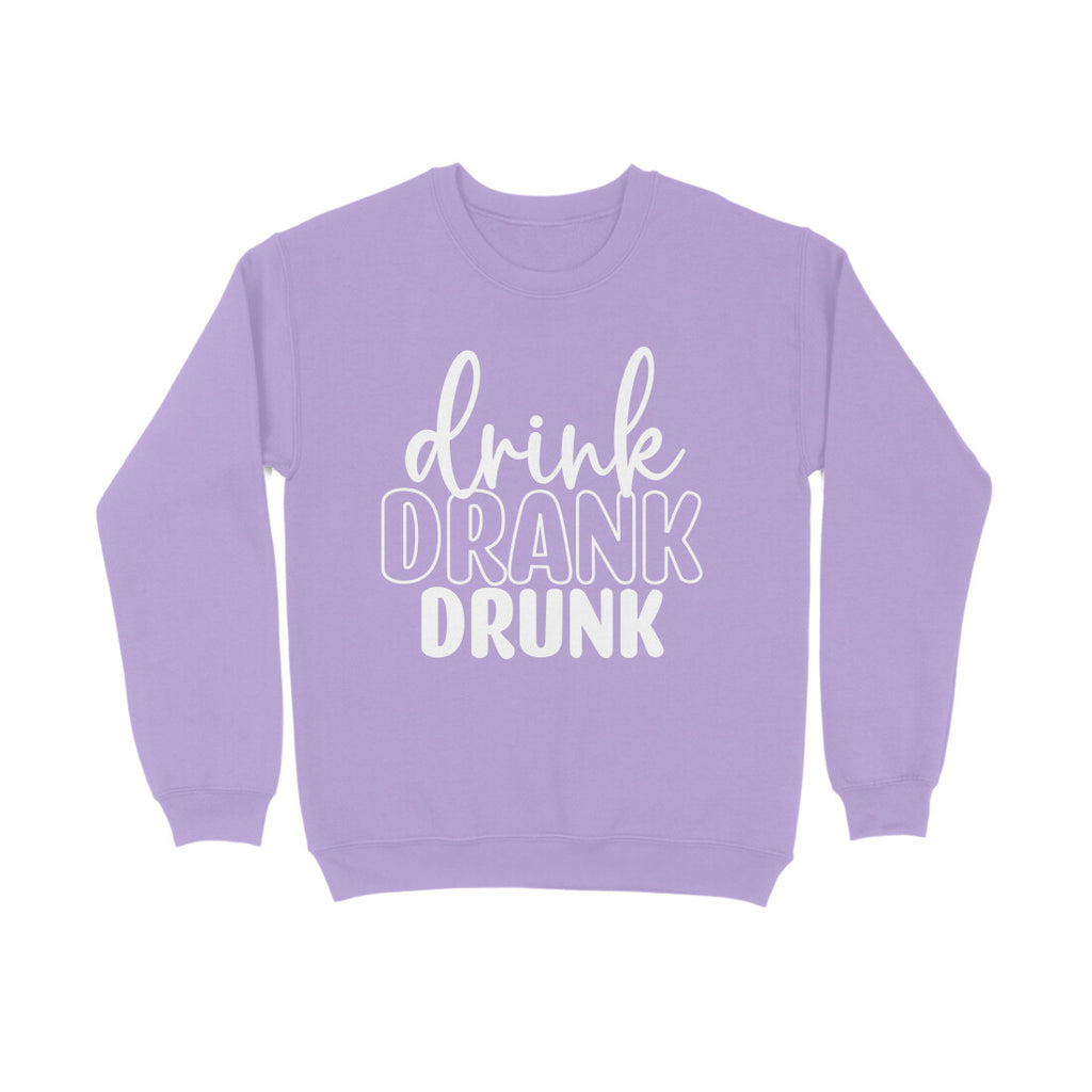 Men's Drink Drank Drunk Graphics Printed Sweatshirts