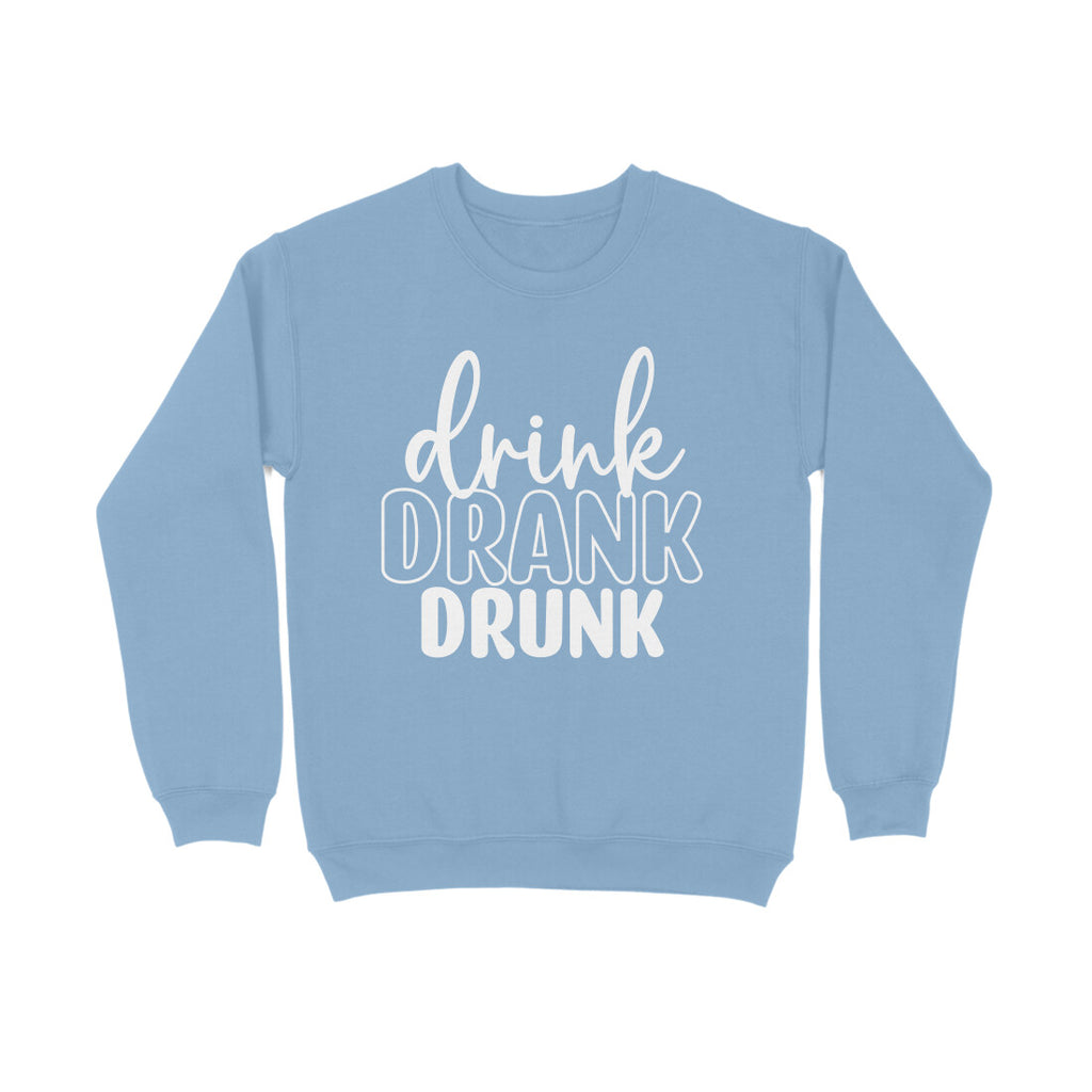 Men's Drink Drank Drunk Graphics Printed Sweatshirts