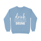 Men's Drink Drank Drunk Graphics Printed Sweatshirts