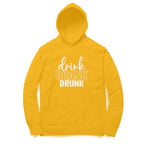 Women's Drink Drank Drunk Graphics Printed Hoodies