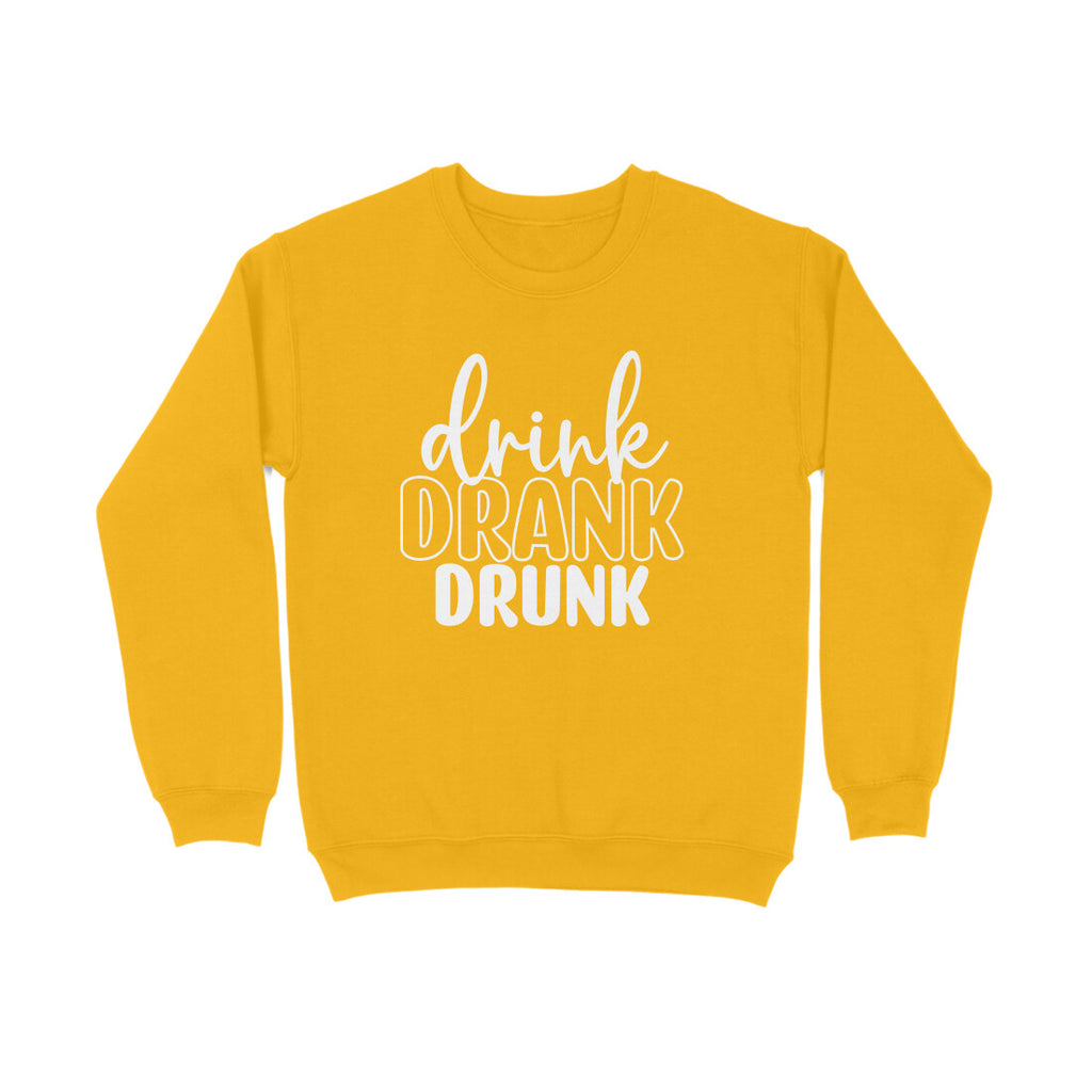 Women's Drink Drank Drunk Graphics Printed Sweatshirts