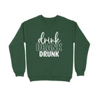 Women's Drink Drank Drunk Graphics Printed Sweatshirts