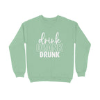 Women's Drink Drank Drunk Graphics Printed Sweatshirts