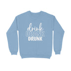 Women's Drink Drank Drunk Graphics Printed Sweatshirts