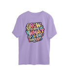 Women's Grow Through what you Go Through Graphics Printed. Oversized T-Shirt