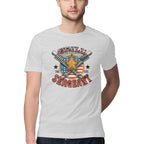 Men's Grill Sergeant Design Printed T-Shirt