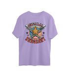 Men's Grill Sergeant Design Printed Oversized T-Shirt