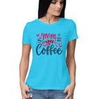 Women's Mom Loves Coffee Graphics Printed T-Shirt