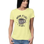 Women's Mom Fuel Graphics Printed T-Shirt