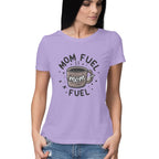 Women's Mom Fuel Graphics Printed T-Shirt