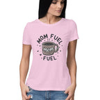 Women's Mom Fuel Graphics Printed T-Shirt