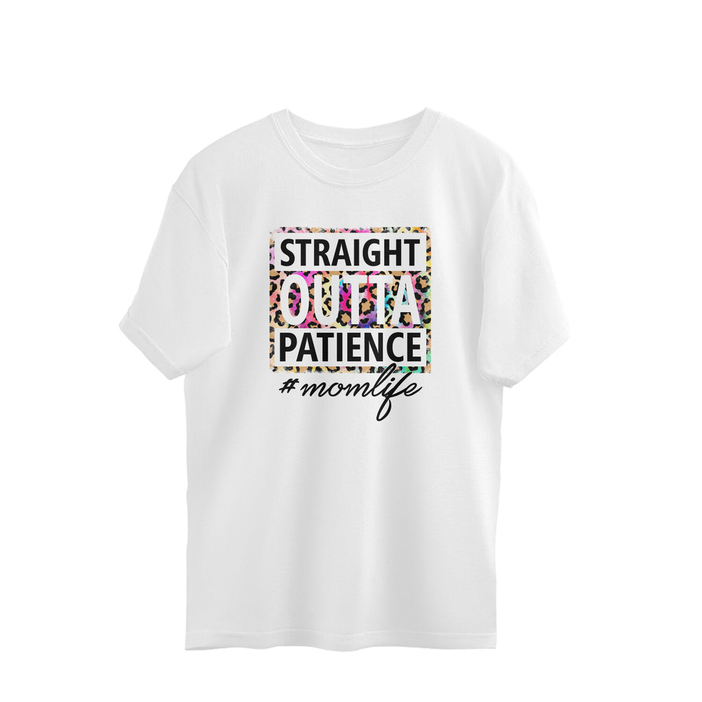 Women's Mom Life Graphics Printed Oversized T-Shirt