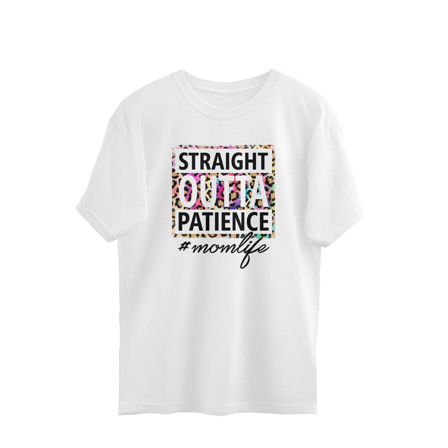 Women's Mom Life Graphics Printed Oversized T-Shirt