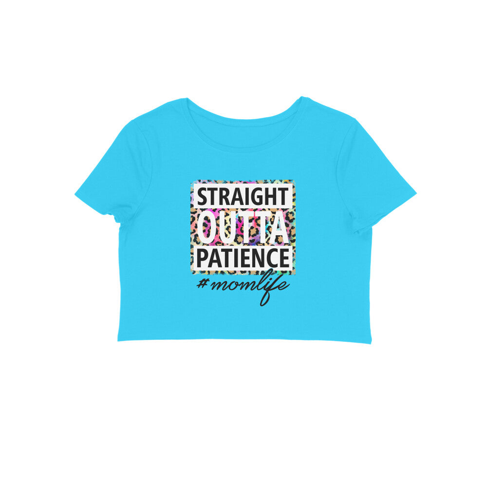 Women's Mom Life Graphics Printed Crop Tops