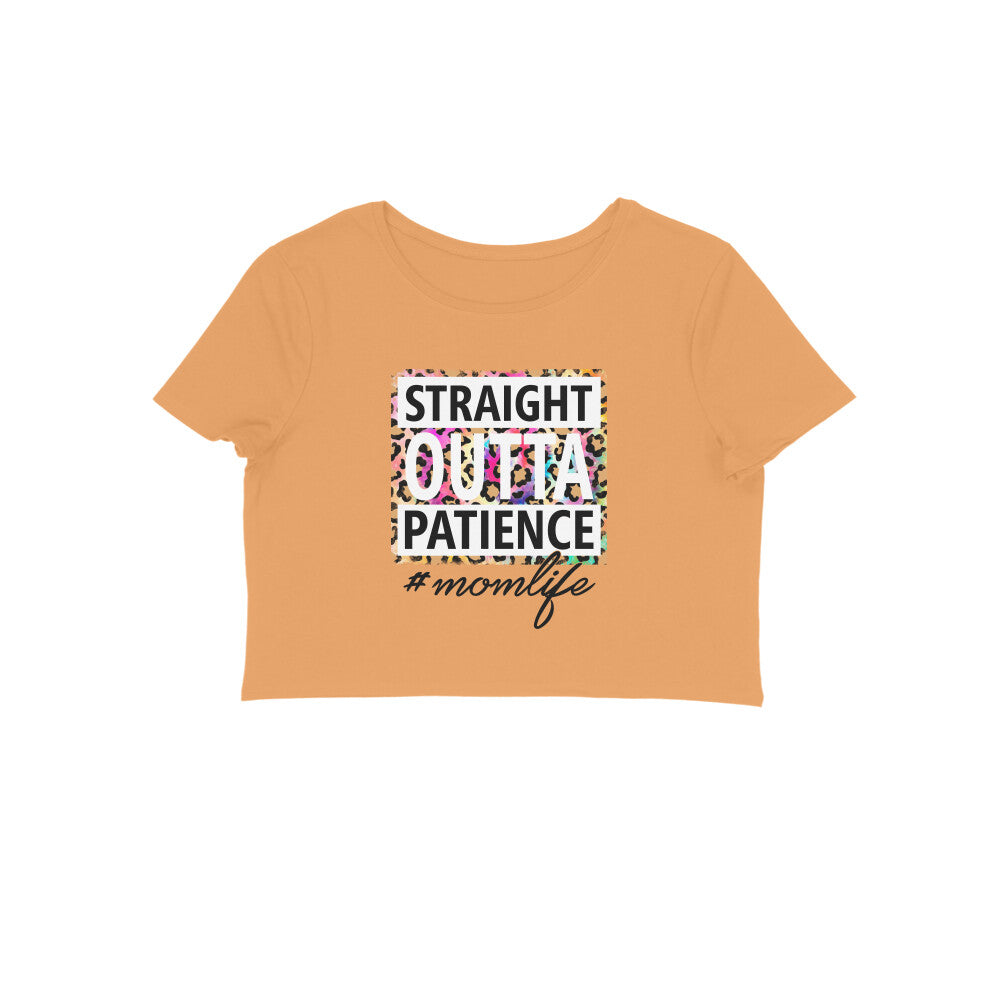 Women's Mom Life Graphics Printed Crop Tops