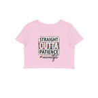 Women's Mom Life Graphics Printed Crop Tops