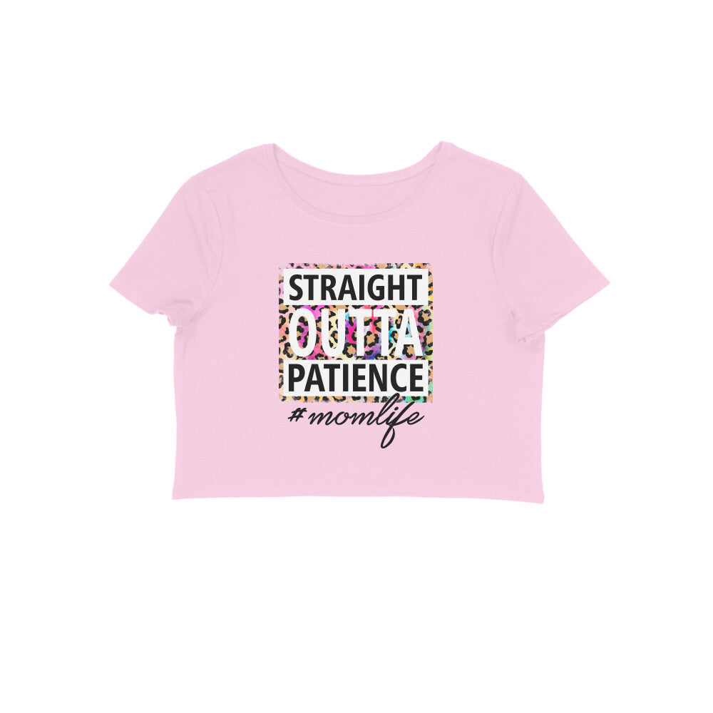 Women's Mom Life Graphics Printed Crop Tops