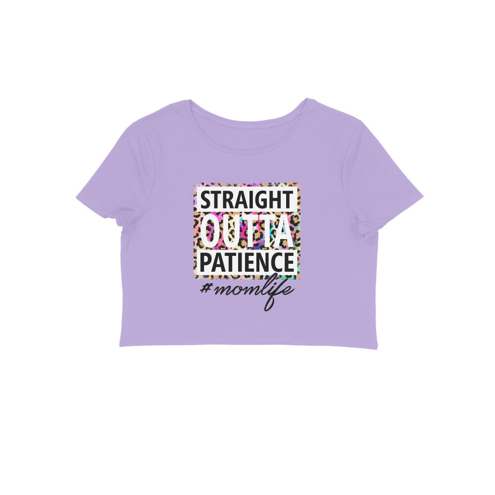 Women's Mom Life Graphics Printed Crop Tops