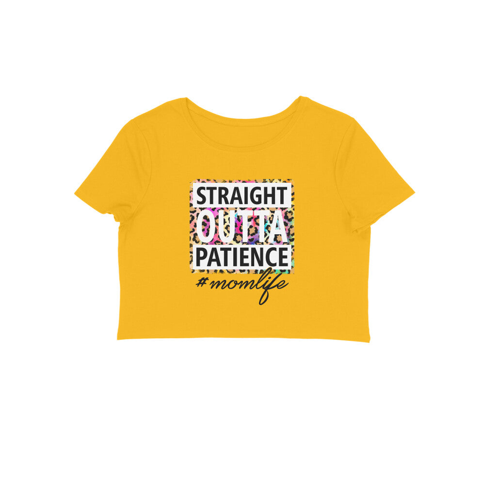 Women's Mom Life Graphics Printed Crop Tops