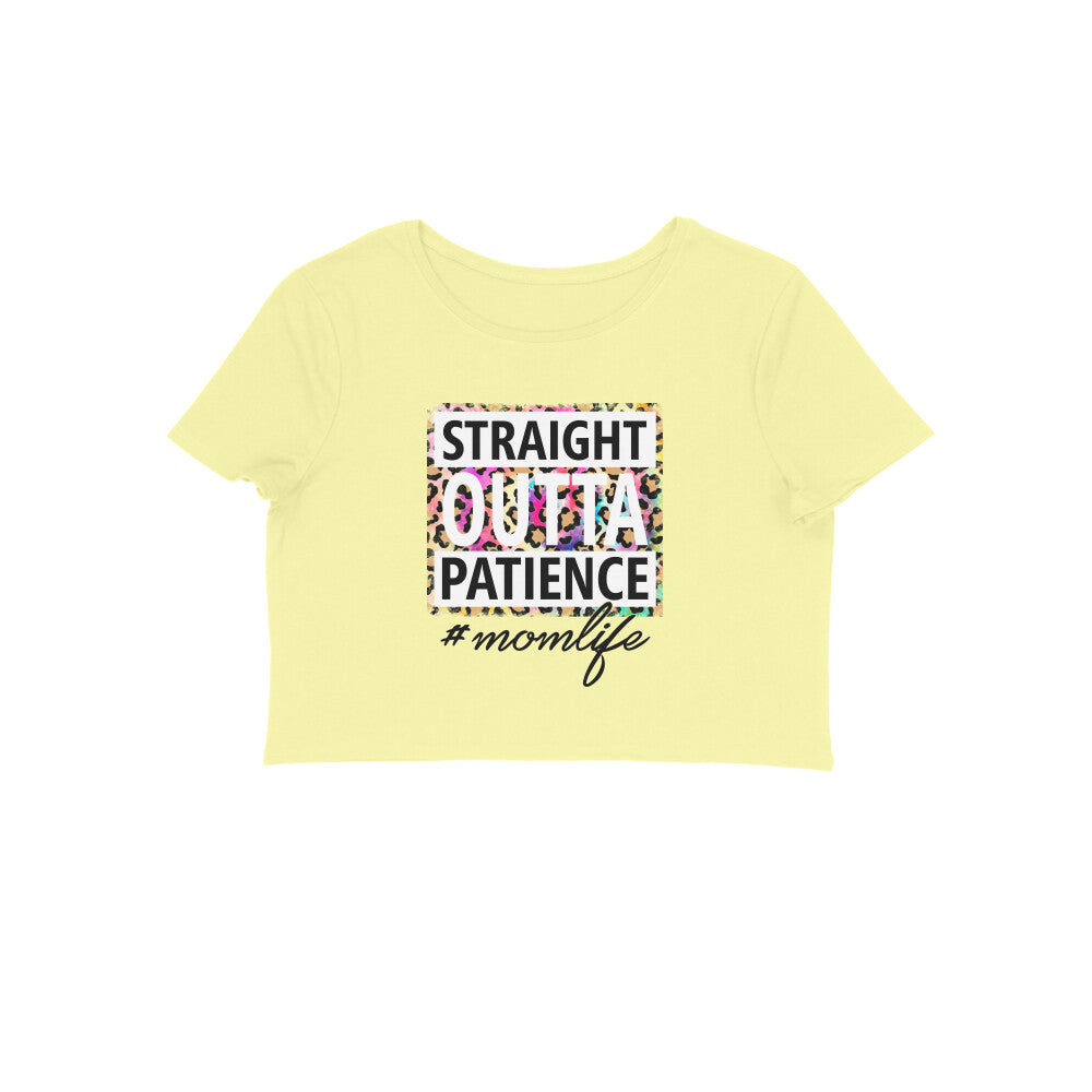 Women's Mom Life Graphics Printed Crop Tops