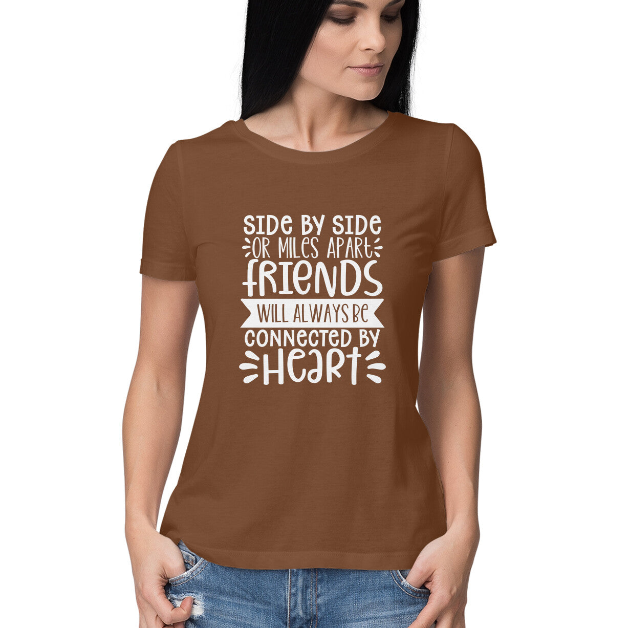 Women's Friendship Quote Printed T-Shirt