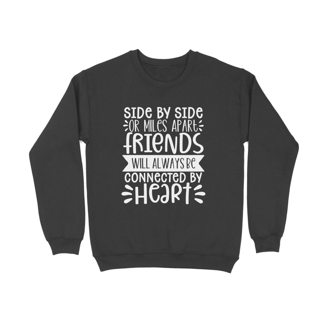 Women's Friendship Quote Printed Sweatshirts Secondary image