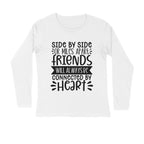 Men's Friendship Quote Printed Full Sleeve T Shirt